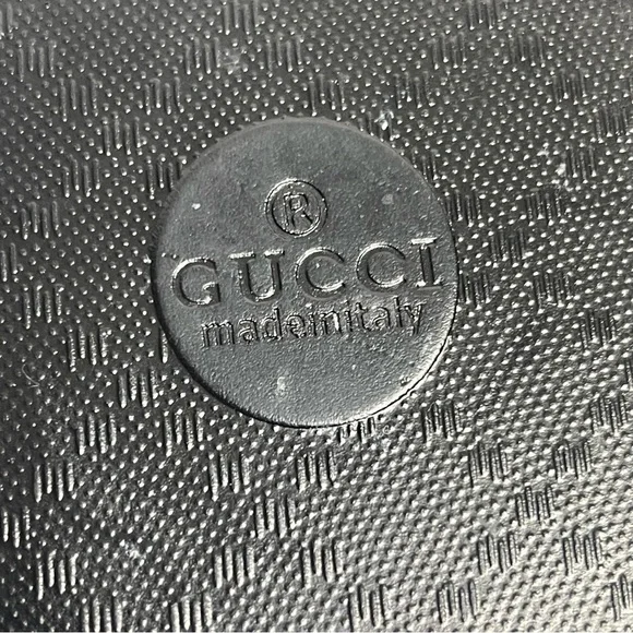 Gucci GG Supreme Blooms Floral Slides Black Pink Monogram Sandals Women’s 40 - Picture 11 of 13